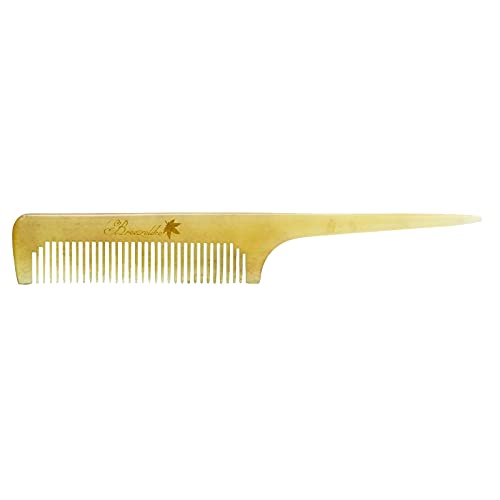 Breezelike Sheep Horn Hair Comb for Women - Fine Tooth Tail Comb