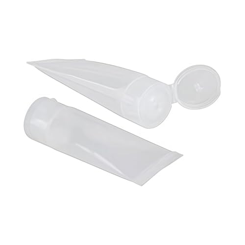 ASTRQLE 24PCS 30ml Travel Plastic Sample Bottles with Flip Caps - Reusable Cosmetic Containers