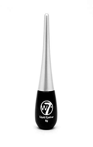 W7 Liquid Eyeliner Black - Long-Lasting Fine Tip Eye Makeup