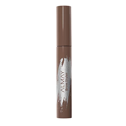 Almay Eyebrow Gel with Marula Oil, Light Brown, 0.29 Fl Oz - Flake-Free & Hypoallergenic