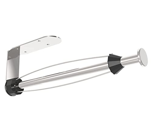 Self-Adhesive Under Cabinet Paper Towel Holder - Brushed Nickel Stainless Steel