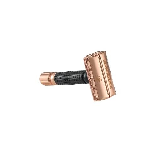 VIKINGS BLADE Double Edge Safety Razor for Men + 5 Swedish Steel Blades + Luxury Case. Smooth, Reusable, Eco-Friendly (Chieftain ¡°Odin¡±)