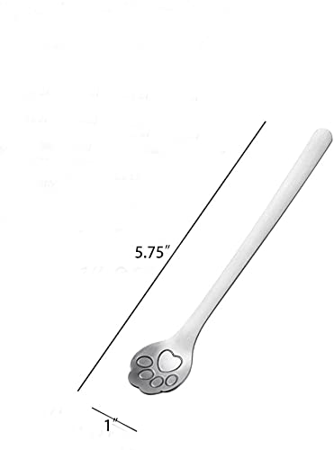 Ceramic Cat Spoon Rest and Stainless Steel Spoon Set for Coffee