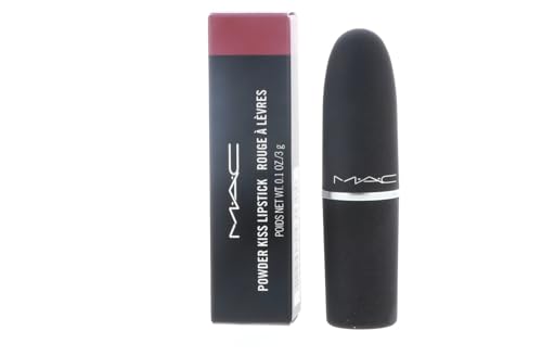 MAC Powder Kiss Lipstick - Burning Love Deepened Red Wine Matte