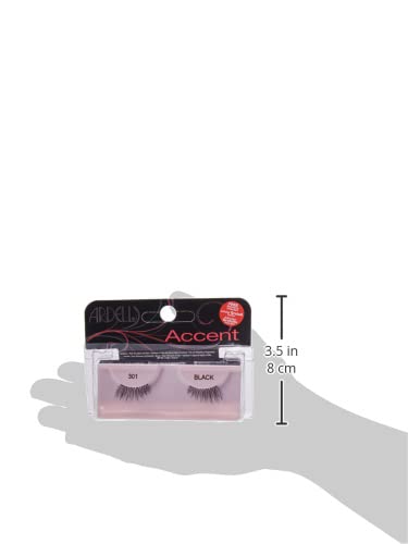Ardell Andrea Accent Lash #301 1 Pair Pack of 4 False Eyelashes for Natural Look