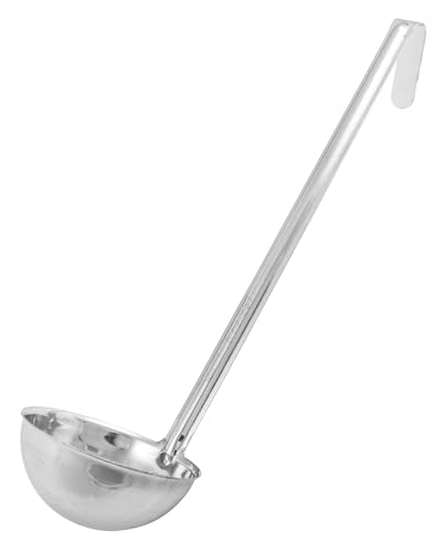 Winco 10 oz Stainless Steel Ladle - Heavy-Duty, Dishwasher Safe