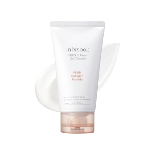mixsoon PDRN Collagen Gel Cleanser - Lightweight Deep Pore Cleanser for All Skin Types, 100ml