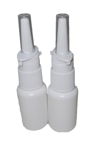 Snoot! 2-Pack 30ml Refillable Nasal Spray Bottles - Durable HDPE