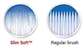 Colgate Slim Soft Gliding Tips Extra Soft Toothbrush, Compact Head - 6 Pack