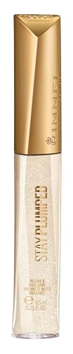 Rimmel Stay Plumped Lip Gloss 800 Diamond Pop - 1 Count, High-Shine Volumizing Lip Makeup