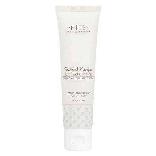 FarmHouse Fresh Sweet Cream Body Milk Travel Size Lotion, 2 fl. oz.