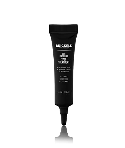 Brickell Men's Acne Spot Treatment, Salicylic Acid Blemish Remover, 0.5 oz