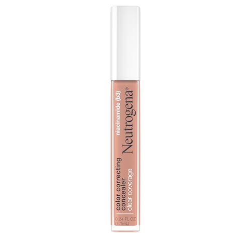 Neutrogena Clear Coverage Color Correcting Concealer - Peach, 0.24 fl oz