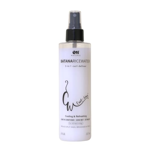 On Natural Curl-N-Wavy 3-in-1 Curl Definer with Batana & Rice Water, 8 oz