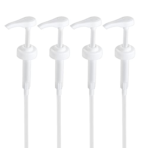 Watsango 4-Pack Leak-Proof Gallon Pump Dispensers - 128oz