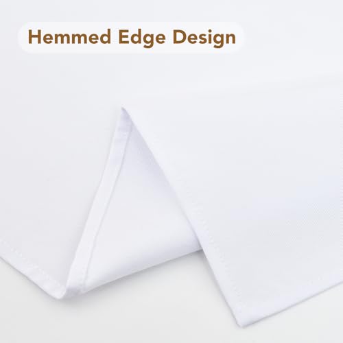 NEWISHER Heavy Duty Polyester Square Tablecloth 42"x42" - Reusable, Washable for Dining & Events