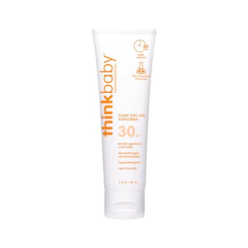 Thinkbaby SPF 30 Mineral Sunscreen for Kids, 3 Fl Oz