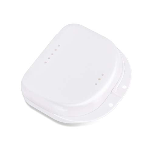 Annhua Portable Orthodontic Retainer Case with Vent Holes - White