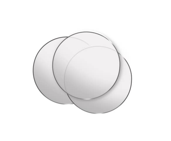 Clear Plastic Desk Buttons - Anti-Slip Discs (Qty 100)