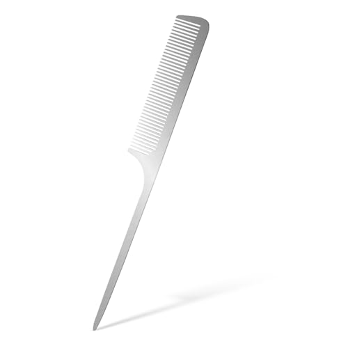 Stainless Steel Rat Tail Comb for Hair Styling & Sectioning