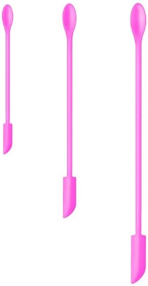 Silicone Spatula Set - 3-Piece Mini Scraper Tool for Makeup, Food & Beauty | Multi-Size for Jars & Containers