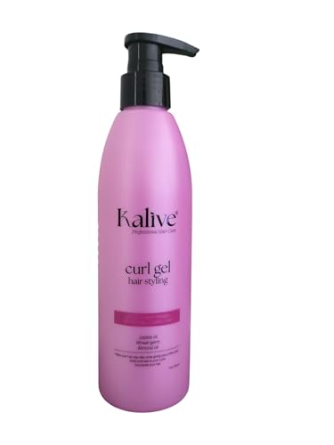 KALIVE Curl Gel 8 oz - Defines and Moisturizes Curly Hair