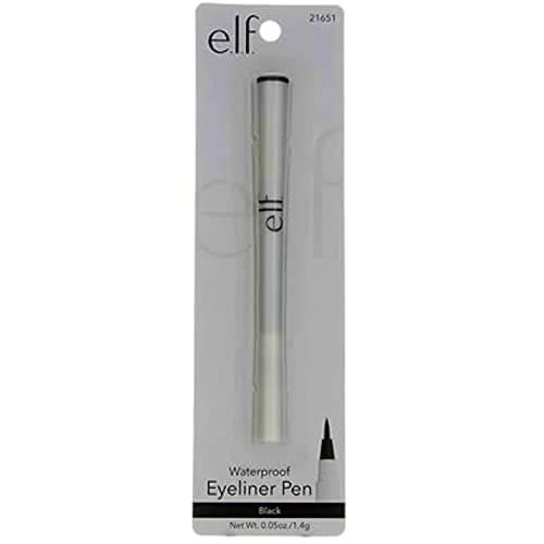 e.l.f. Eyeliner Pen with Felt Tip, Black 0.05 Fl Oz - Pack of 1