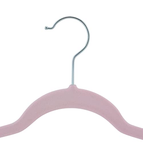 Laura Ashley 25-Pack Slim Velvet Hangers - Non-Slip Closet Organizers