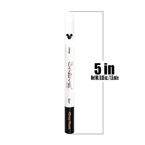 Disney Mickey Eyeliner & Freckle Stamp Duo - Smudge-Proof, Water-Resistant, Dual-Ended Makeup Pen with Zipper Bag