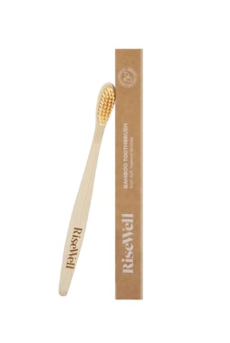 RiseWell Soft Bamboo Toothbrush for Kids & Adults - BPA Free
