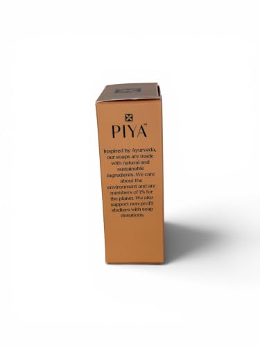 Piya Saffron Nourishing Bar Soap - Hydrating Cleanser (Pack of 2)