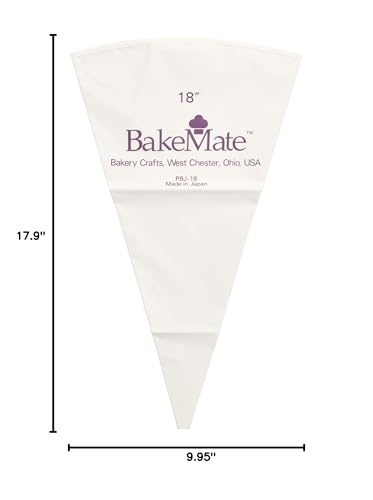 BakeMate 18" Reusable Pastry Bag for Cake Piping & Decorating