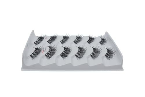 Red Cherry #DW Demi Wispies Human Hair False Eyelashes - 6 Pairs Pack