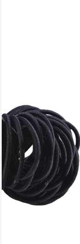 Goody Ouchless Hair Elastics - Black, 36 Count (Pack of 2)