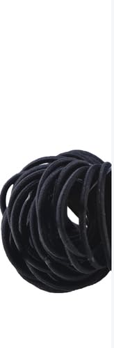 Goody Ouchless Hair Elastics - Soft & Durable Black Hair Ties | 36 Count Pack