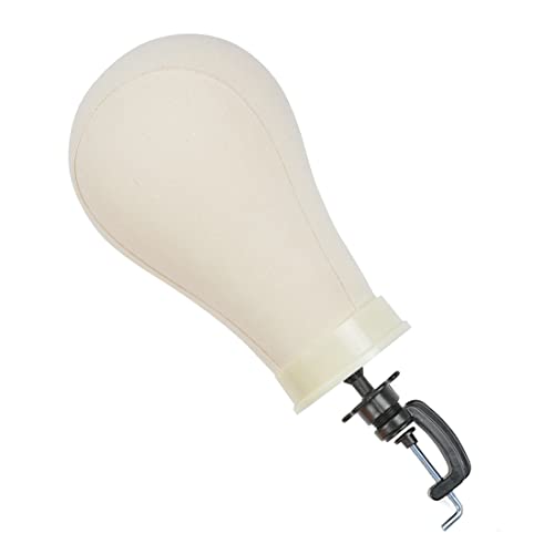 22 Inch Canvas Wig Block Head with C-Stand and Styling Accessories Kit