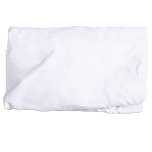 2-Pack White Elastic Edge Massage Bed Cover with Face Hole for Spa & Salon