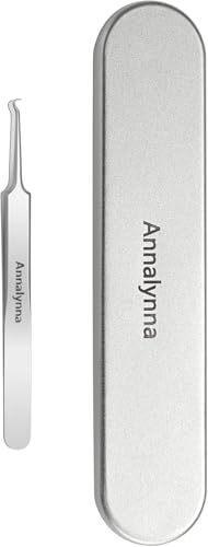 Stainless Steel Curved Tweezers for Acne Removal & Skin Care