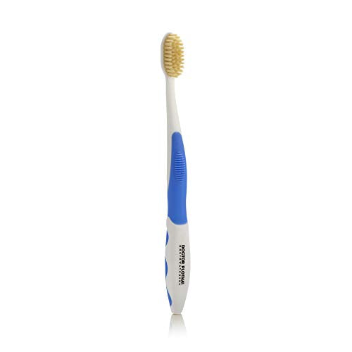 MOUTHWATCHERS Soft Flossing Manual Toothbrush for Adults - Blue