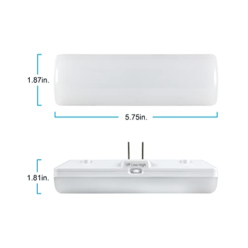GE UltraBrite LED Night Light - Adjustable 50-200 Lumen Plug-In Light