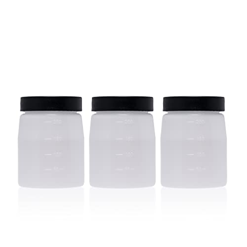 Replacement Cups with Lids for Bronze Tan Spray Tan Machine - 3 Pack, 200 mL
