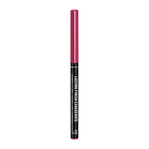 Rimmel Lasting Finish Exaggerate Automatic Lip Liner - 70 Pink Enchantment (Pack of 3)