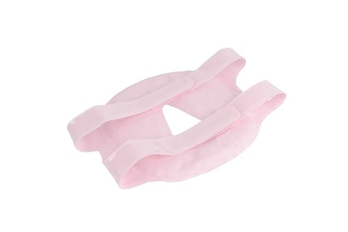 FOMI Pink Full Facial Mask w/o Eye Holes | Hot & Cold Therapy for Migraine Relief, Puffiness & Stress