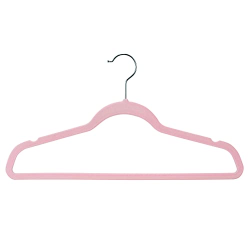 Laura Ashley 25-Pack Slim Velvet Hangers - Non-Slip Closet Organizers