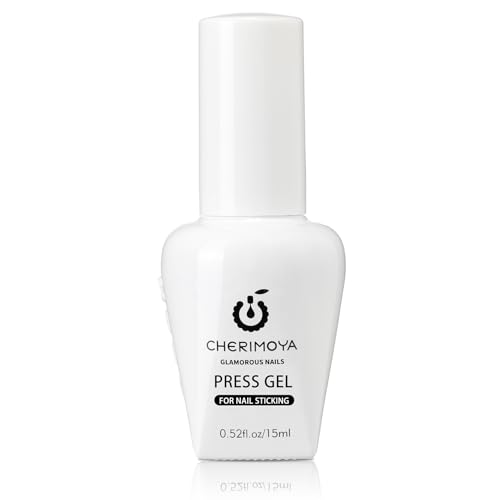 CHERIMOYA Gel Nail Glue for Acrylic Tips & Extensions 15ml - Strong, Clear, Salon & Home Use