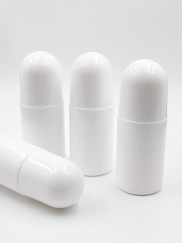 4-Pack 50mL Refillable Roll-On Bottles for DIY Deodorants & Oils