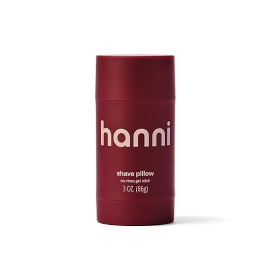 HANNI Shave Pillow, Shaving Gel for Women and Men, Hair Removal Products for Pubic, Body Hair or Legs, In-Shower/Waterless Razor, Travel Friendly Skin Care Moisturizer, Women's Grooming, 3 oz
