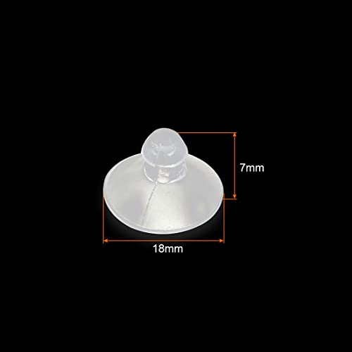 uxcell Clear Rubber Suction Cups - 8 Pack for Home Use