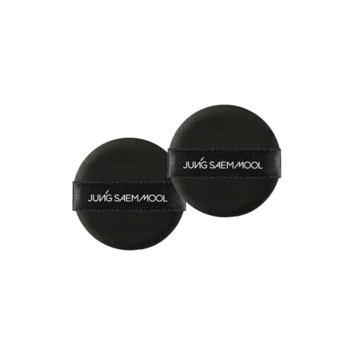 JUNG SAEM MOOL Cushion Foundation Puff Set - 2 Round 2.1 Inch Makeup Sponges