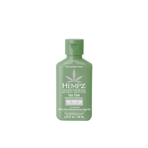 Hempz Mini Tea Tree Herbal Body Moisturizer 2.25 oz - Vegan & Gluten-Free